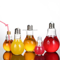 Nouveau design chine meilleur prix 100ML 500Ml verre verres ampoule en forme de paille tasse jus eau boisson bouteille pour la décoration