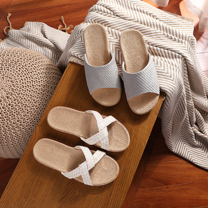 Pantoufles légères et respirantes pour femmes et filles, en tissu <span class=keywords><strong>Lafi</strong></span> personnalisé, avec semelle EVA antidérapante et recyclable, pour l'intérieur - Product Image 5