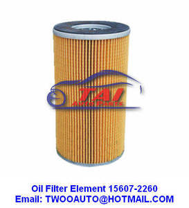 ไส้กรองน้ำมันเครื่องแท้ ยี่ห้อ TAI สำหรับรถบรรทุกฮีโน่ 700 ใช้เครื่องยนต์ E13C/P11C รุ่น 15607-2260 (1993-2002) อะไหล่เครื่องยนต์ - Product Image 2