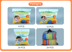 Bombe à <span class=keywords><strong>eau</strong></span> réutilisable en silicone pour enfants, à remplissage rapide et auto-scellante, avec logo personnalisé, nouveauté tendance pour l'été - Product Image 5