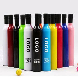 Custom Printing Travel Rainy Sunny 3 Folding Umbrellas With Logo Foldable <b>Wine</b> Bottle Factory Custom Logo <b>Wine</b> Bottle Umbrella - Product Image 2