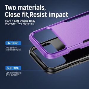 Custodia Protettiva 2 in 1 in TPU e PC, Resistente agli Urti e alla Polvere per <span class=keywords><strong>iPhone</strong></span> 17 <span class=keywords><strong>Pro</strong></span>, 16E, 17Air, 14, 15 Plus, <span class=keywords><strong>13</strong></span>, 12 <span class=keywords><strong>Pro</strong></span> <span class=keywords><strong>Max</strong></span> - Product Image 6