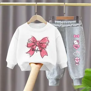 Fall Outfits 2pcs Long Sleeve Pullover Sweatshirts Jogger Pants Girls Clothing Casual Baby Clothes Set