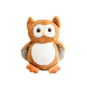 Custom logo Plush Owl Stuffed Toy super soft Cute plushies mascot owl stuffed animal toy baby gift for kids