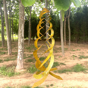 跨境高量固体驱鸟器色带激光反射银螺旋悬挂反光板害虫鸟类防治 - Product Image 4