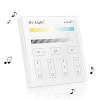 MiBOXER T2 4 Groupes CCT Intelligente À Distance De Panneau de Contrôleur de Wifi Mené Par Gradateur 2.4Hz de transmission sans fil 4 zones individuellement contrôle
