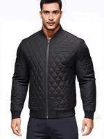 Classique coton rembourré diamant matelassé Bomber veste hommes nouveau automne hiver chaud tendance coupe-vent épais bouffant veste pour hommes