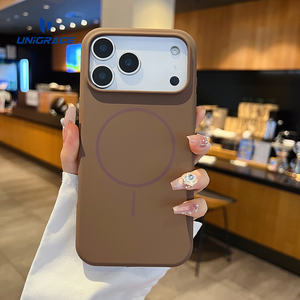 UNIGRACE-Funda magnética de silicona líquida para teléfono, funda de diseño personalizada para <span class=keywords><strong>iPhone</strong></span> <span class=keywords><strong>11</strong></span>, 13, 15, 16, 17 Pro Max - Product Image 5