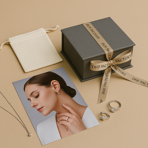 Emballage personnalisé pour bijoux en forme de livre, emballage rigide en carton, emballage cadeau en papier, boîte à bijoux avec ruban, boîte à bijoux en <span class=keywords><strong>lin</strong></span> - Product Image 3
