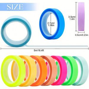 Cinta Adhesiva PET Transparente y Resaltadora Glow-Line, Notas Adhesivas Coloridas - Product Image 5
