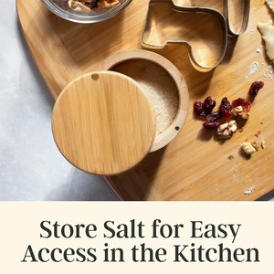 Wooden Spice <b>Jar</b> With Lid Airtight <b>Kitchen</b> <b>Storage</b> Container <b>For</b> Salt Seasoning Shandong Made - Product Image 4
