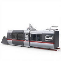 Ligne de production de gobelets en verre transparent jetables PS/PET/PP/PVC/BOPS automatique, marque HONGHUA, thermoformage à haute vitesse avec pompe à moteur