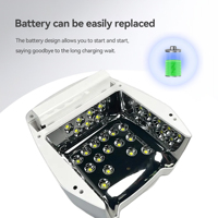 Lampe UV à ongles professionnelle équipement sans fil 126W 36 LEDs lampe à ongles LED UV Rechargeable Portable pour salon/maison d'équipement d'ongles
