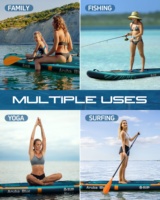 Papan Sup Tiup ESUP Factory Wholesale 11'6, Lebar 35 inci, Paddleboard ISUP Kapasitas 2 Orang, Papan Dayung Tahan Lama