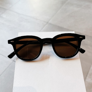Nouveau lunettes de soleil rondes hommes femmes petite mode Vintage haute qualité marque concepteur oeil de chat lunettes de soleil Hip Pop noir bleu ombre - Product Image 6