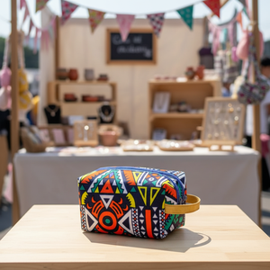 Cartera de Tarjetas Personalizada de Cuero Genuino Hecha a Mano MNAK Fashion Thrills Zambia, Mini Bolsa con Cremallera Artesanal para Uso Diario Unisex - Product Image 2