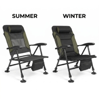 Chaise de pêche à la carpe professionnelle de style européen, inclinable, réglable en hauteur, avec coussin amovible, pour la pêche, le camping et les loisirs