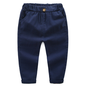 Pantalons pour enfants très vendus, nouveaux pantalons décontractés pour garçons 2020, doux et confortables, pantalons de couleur unie pour garçons - Product Image 3