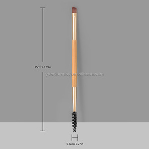 Meilleure vente d'outils de pinceau de maquillage Brosse à sourcils pour mascara à double tête marron unique Ventes directes d'usine pour rouge à lèvres Utilisation de brillant à lèvres - Product Image 6