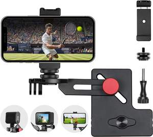 Caméra d'action personnalisée Support de téléphone Support de clôture <span class=keywords><strong>pour</strong></span> GoPro <span class=keywords><strong>iphone</strong></span> DJI <span class=keywords><strong>Osmo</strong></span> Insta360 Baseball Softball Tennis Training Recording - Product Image 1