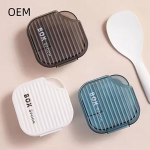 กล่องใส่ช้อนตักข้าวแบบใสทำจากพลาสติกใช้งานได้งาน OEM - Product Image 1