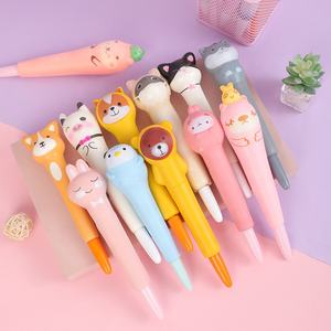Pu Animal crème glacée Fidget jouets mignon stylo de décompression stylo spongieux stylo à bille fournitures scolaires pour les étudiants - Product Image 6