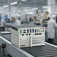Ordinateurs industriels encastrables sans ventilateur Core I7/i5/i3, PC industriel sur rail DIN