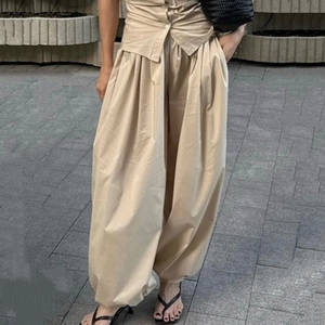 Pantalones Bombachos de Mujer Hechos a Medida de Alta Calidad, Corte Relajado, Cómodos y Casuales, con Cintura Media y Dobladillo Elástico - Product Image 2