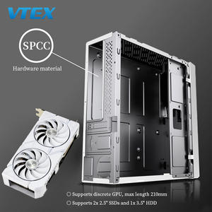 Boîtier PC professionnel blanc 8L SPCC en acier prend en charge Micro ATX <span class=keywords><strong>Mini</strong></span> <span class=keywords><strong>ITX</strong></span> SSD HDD 210mm GPU personnalisé Type-C <span class=keywords><strong>Compact</strong></span> Office Computer case - Product Image 3