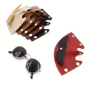Mustache Shape PU Eyeglasses Stand Creative Desk Sunglasses Display Holder Funny Desktop <b>Glasses</b> <b>Rack</b> - Product Image 3