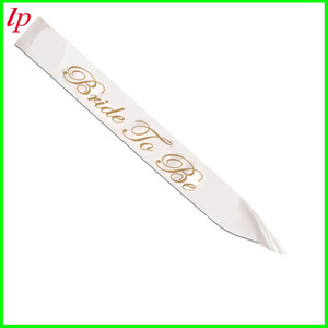 Cinturón de novia para despedida de soltera, color blanco y dorado, con correa para el hombro, LPP2115 - Product Image 2