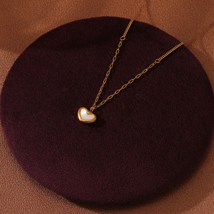 Collar con Colgante Ovalado de Amazonita, Acero Inoxidable con Baño de Oro de 18k, Resistente al Agua, para Mujer y Hombre, Aniversario, Diseño de Serpiente - Product Image 3
