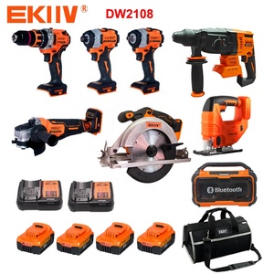 Ensemble d'outils électriques professionnels EKIIV 18V sans balais, 10 outils, multifonction, perceuse électrique au lithium - Product Image 5