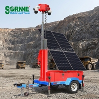 SORNNE Tour mobile solaire multi-applications avec routeur 4G 5G et CCTV pour chantier de construction