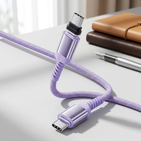 Câble USB-C tressé magnétique à charge rapide Toocki 240W PD, sans rayures, Type-C vers Type-C pour téléphones et tablettes iOS