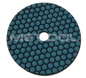 Honey comb flexible resin dry diamond polishing pad for concrete floor and natural stone