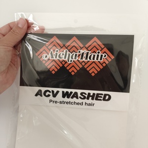 Tùy chỉnh gói rõ ràng <span class=keywords><strong>OPP</strong></span> nhựa tóc tóc giả túi với tự dính - Product Image 5