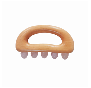 Five Jade Round-Tooth Cat Head Gua Sha <b>Tool</b> For Belt Vessel Shoulder & Neck Meridian Dredging Full-Body Handheld <b>Massager</b> - Product Image 1
