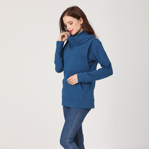 Otoño Invierno Casual cálido suéteres de <span class=keywords><strong>lactancia</strong></span> suelta <span class=keywords><strong>ropa</strong></span> de maternidad Tops <span class=keywords><strong>lactancia</strong></span> enfermería Sudadera con capucha de algodón para embarazadas - Product Image 6