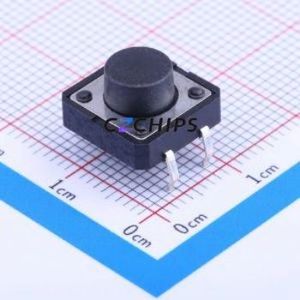 K2-1103DP-G4SW-04 Tactile Switch Through hole-4P,12x12mm Switch Single Pole Single Throw Round Button 2.5N Through Hole - Product Image 1