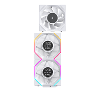 Jungle Leopard Interstellar V4 Ventilateur Numérique 120mm Refroidissement Silencieux ARGB PWM Ventilateur Affichage Contrôle de Température pour Boîtier d'Ordinateur PC