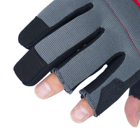 Chine Original usine été trois doigts moto utilisation et réparation travail gants de sécurité pour la protection des mains au travail