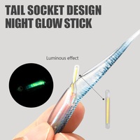 Hameçons de pêche lumineux en PVC multicolores de haute qualité, 10 cm, 6,7 g, avec queue de canard pour la pêche au bar en mer et en rivière