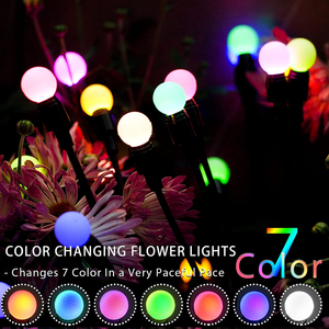 Coloré RVB Étanche Vent Solaire Danse Lumière Led Extérieure Solaire Alimenté Luciole Lumières Pour Cour Patio Voie Décoration - Product Image 3