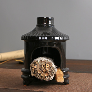 Sacra di legno salvia stufa per aromaterapia con Base in ceramica porta incenso piatto bianco masterizzatore Palo Santo bruciatore di legno di sandalo profumo - Product Image 5