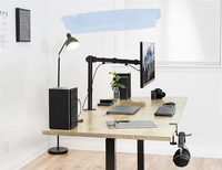 OEM Maßgefertigter Ergonomischer Einzelmonitorständer Höhenverstellbarer Computerbildschirm-Aufsteller mit Kabelmanagement