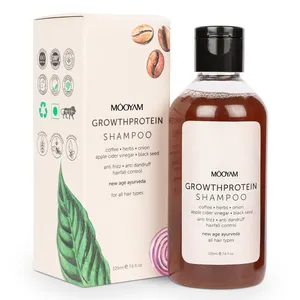 Private Label Growth Protein Conditioning Shampoo For Anti Frizz Hairfall Control Greying Volumizing & Anti Dandruff