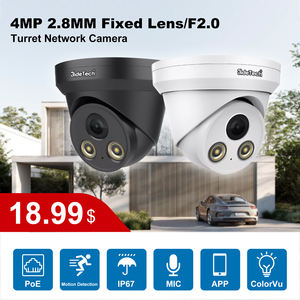 JideTech 4MP <span class=keywords><strong>Full</strong></span> <span class=keywords><strong>HD</strong></span> 1080P <span class=keywords><strong>Dome</strong></span> POE <span class=keywords><strong>IP</strong></span> kamera 2.8mm tam gece görüş CCTV açık kapalı güvenlik ROHS sertifikalı SD kart NVR - Product Image 2