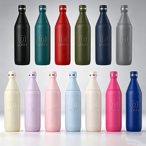Botella de Agua Térmica de Acero Inoxidable de 20oz, Diseño Moderno, Portátil, para Viajes, Varios Colores Disponibles, Impresión Personalizada - Product Image 1