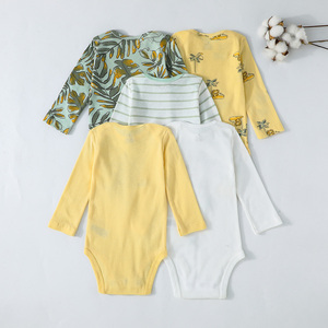 Baby Carter Autumn <b>Knitted</b> Rompers Long Sleeves Jumpsuit Crawling Clothes Cartoon <b>Animal</b> <b>Pattern</b> Pocket Cotton Five-Piece Set - Product Image 2